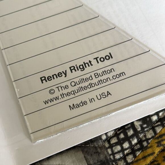 Reney Right Tool Quilting Ruler 30/60/90 Degree NWT - Picture 4 of 8